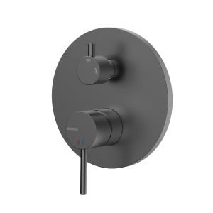 Bateria prysznicowo wannowa podtynkowa dwufunkcyjna Ultimate Gun metal Avapax