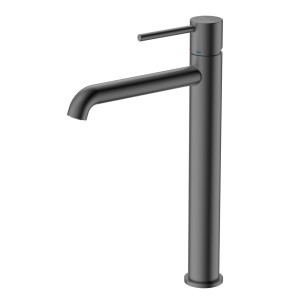 Bateria umywalkowa stojąca wysoka - nablatowa Ultimate Gun metal Avapax