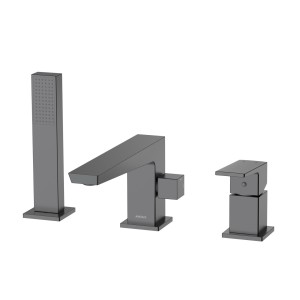 Bateria wannowa 3-otworowa Vellano Gun metal Avapax