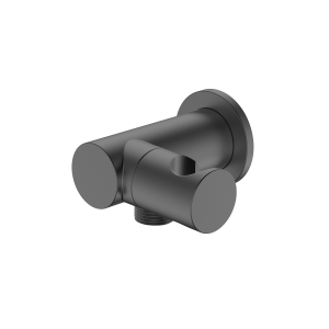 Przyłącze kątowe z uchwytem na słuchawke boczne Ronde Gun metal Avapax