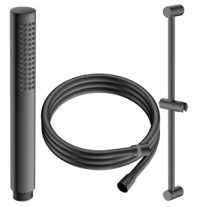 Zestaw prysznicowy  1-funkcyjny z drążkiem Ultimate Gun metal Avapax