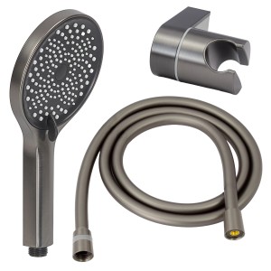 Zestaw prysznicowy  3-funkcyjny punktowy Ultimate Gun metal Avapax